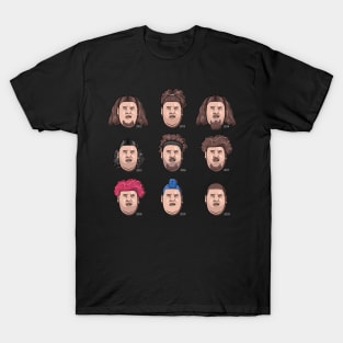 The 9 faces of Rainer Drachenlord Winkler T-Shirt